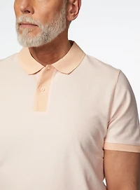 Textured Knit Polo