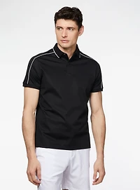 Polo à bordures contrastantes