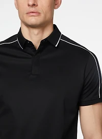 Polo à bordures contrastantes