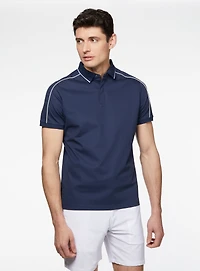 Polo à bordures contrastantes