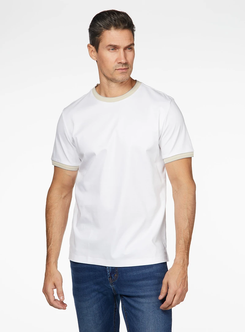 T-shirt en tricot blanc