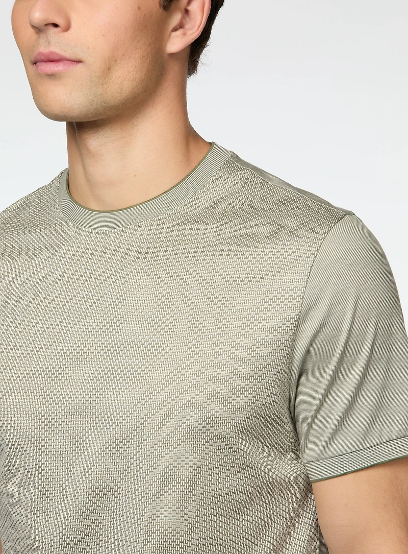 T-shirt à tissage texturé