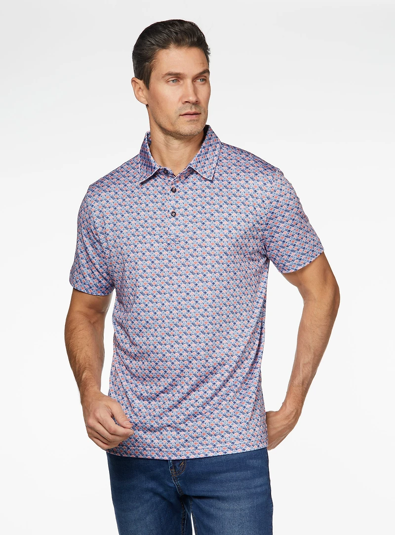 Shell Pattern Performance Polo