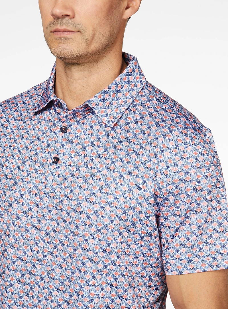 Shell Pattern Performance Polo