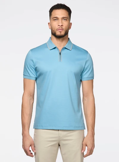 Zip Up Polo