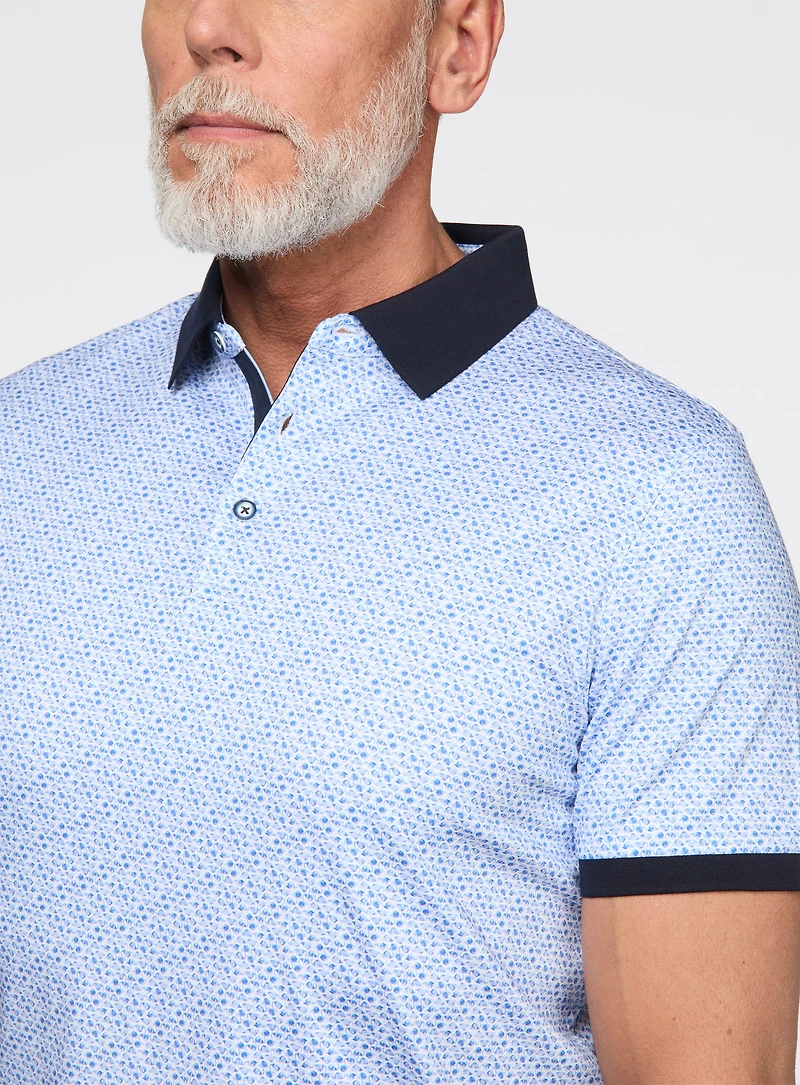 Flamingo Print Polo