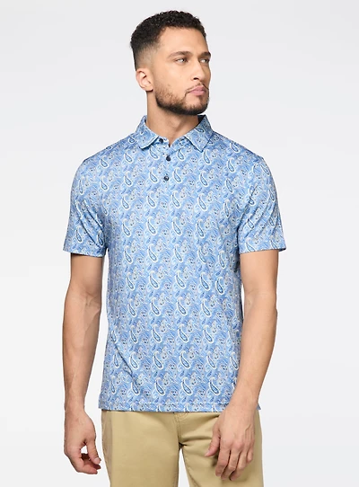 Paisley Print Polo