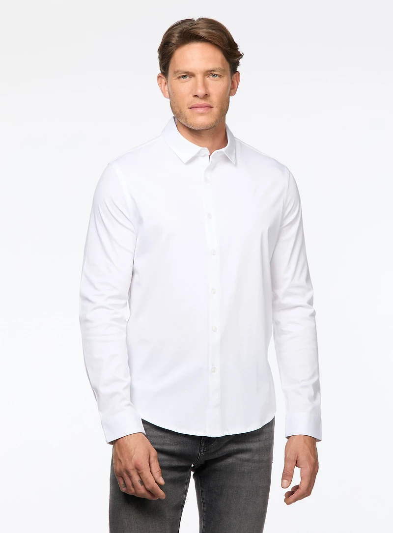 Chemise unie en jersey