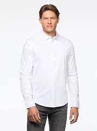 Chemise unie en jersey