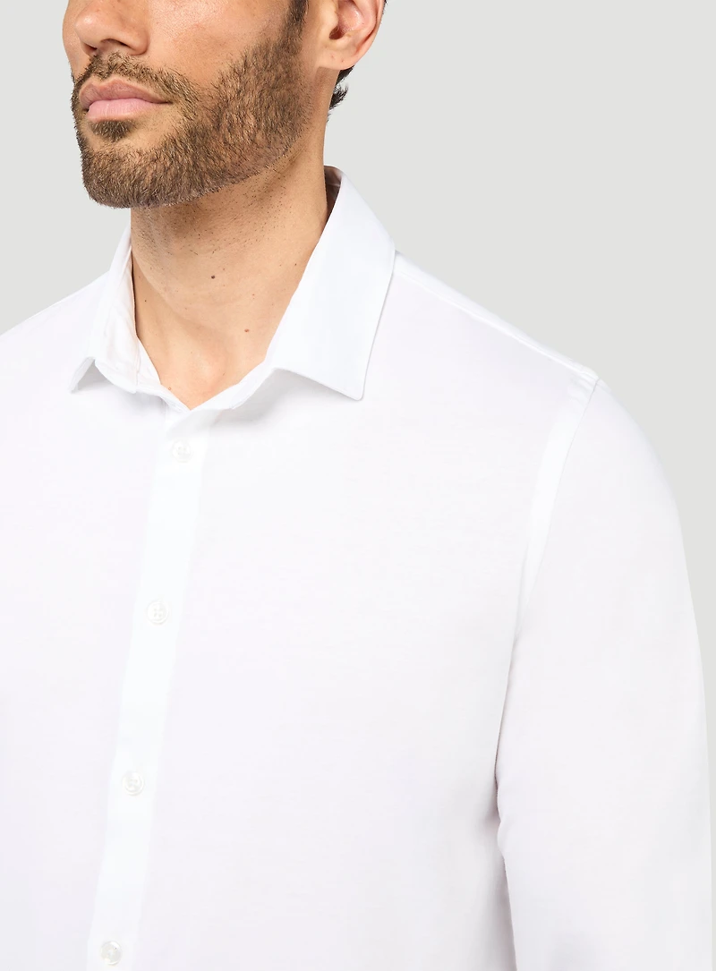 Chemise unie en jersey
