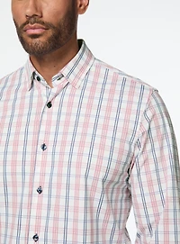 Chemise extensible à carreaux