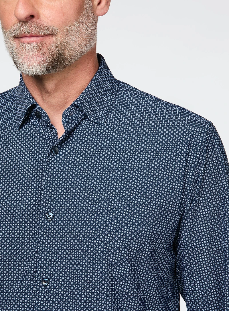 Target Print Stretch Shirt