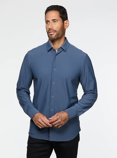 Chemise extensible unie