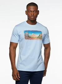 'Route 66' Print T-Shirt