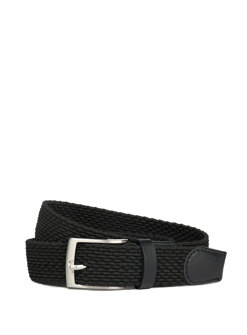 Ceinture tressée noire