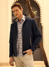 Navy Windbreaker Jacket