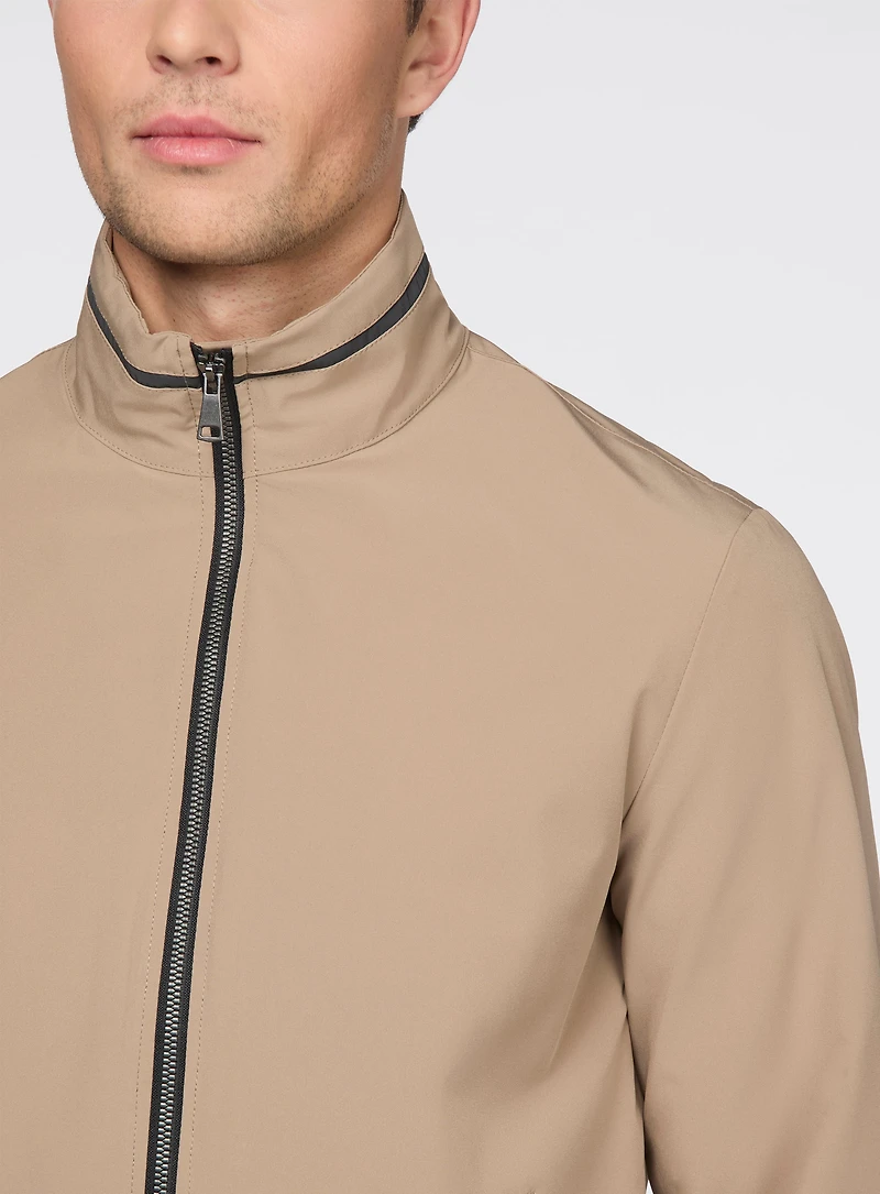 Taupe Windbreaker Jacket