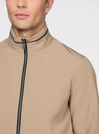 Taupe Windbreaker Jacket