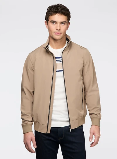 Taupe Windbreaker Jacket