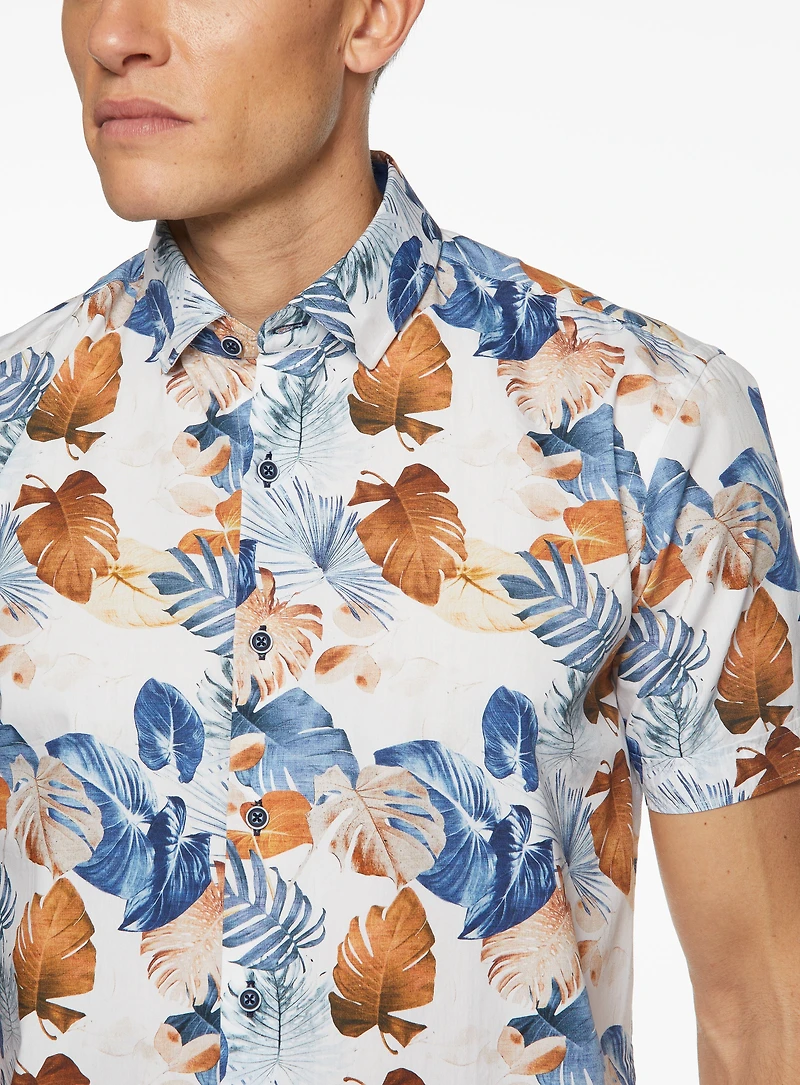 Fern Print Poplin Shirt