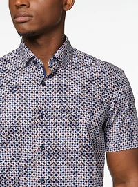 Chemise en popeline à imprimé XO