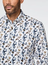 Tulip Print White Shirt