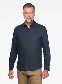 Solid Brushed Flannel Shirt