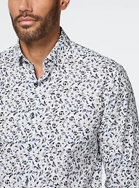 Floral Print Poplin Shirt