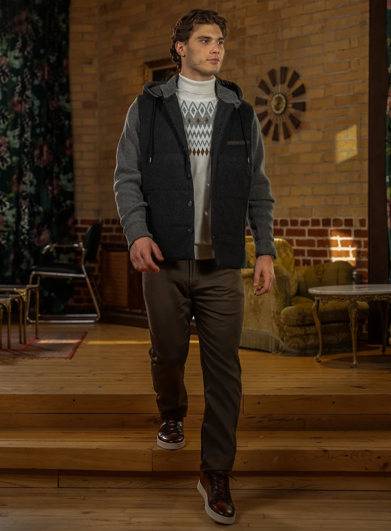 Manteau matelassé hybride