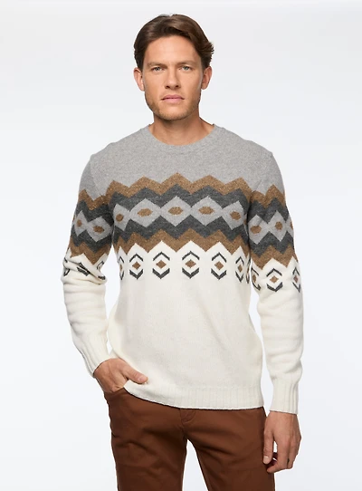 Fairisle White Sweater