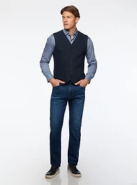 Veste sans manches avec boutons