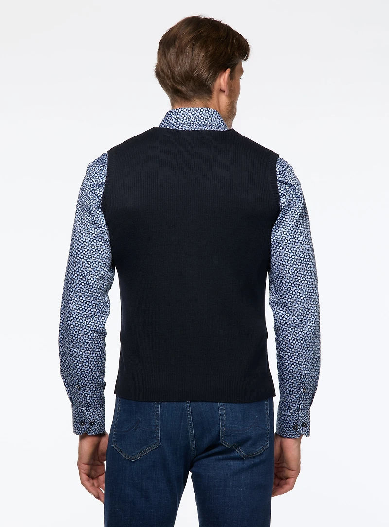 Veste sans manches avec boutons