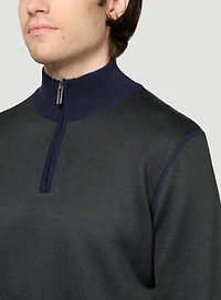 Green Mock Neck Sweater
