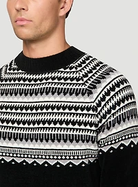 Fair Isle Chenille Sweater