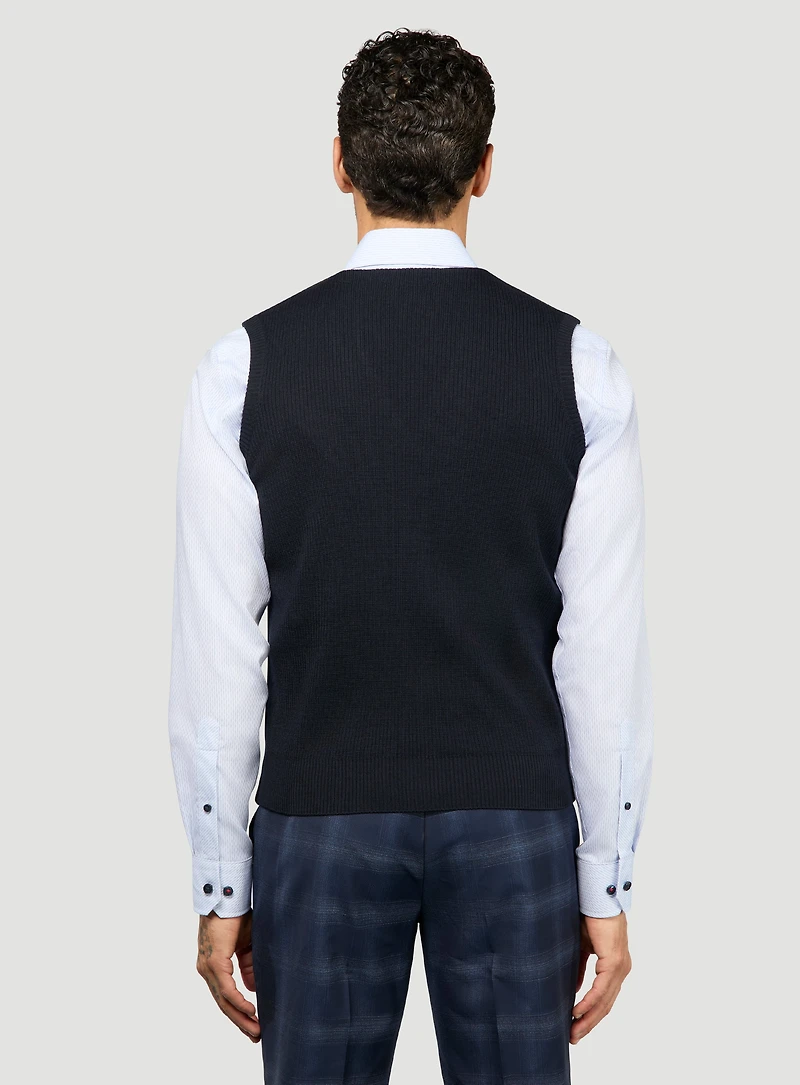 Veste sans manches à effet feutré