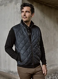 Cardigan marine matelassé
