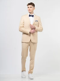 Solid Beige Suit