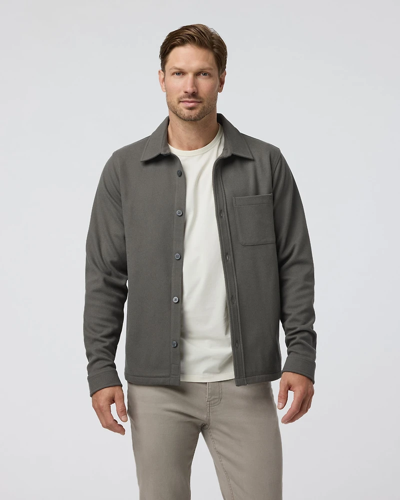Beldon Shirt Jacket Knit Twill | Oregano