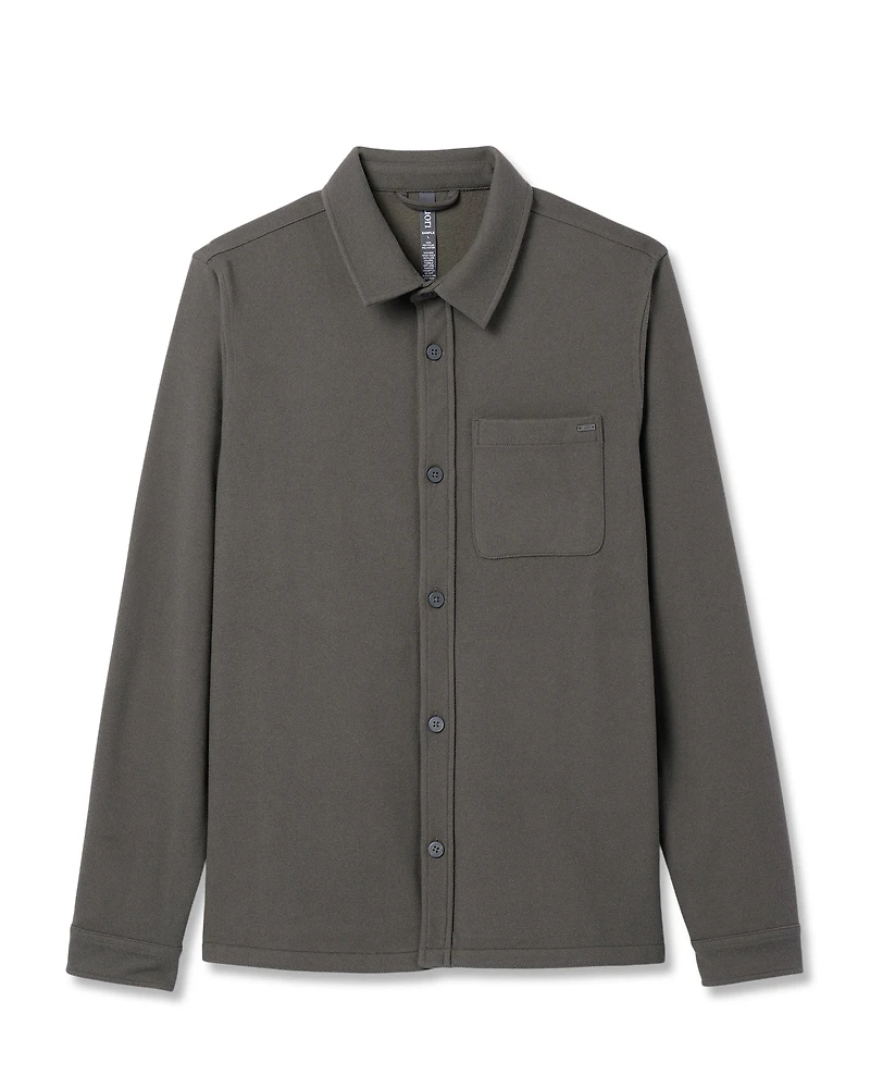 Beldon Shirt Jacket Knit Twill | Oregano
