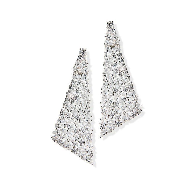 Zircon Elegance Drop Earrings