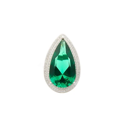 Emerald Pear-Cut Ring