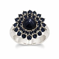 Gold Star Sapphire Multi Round Cut Ring 8/5
