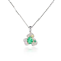 Emerald Blossom Pendant