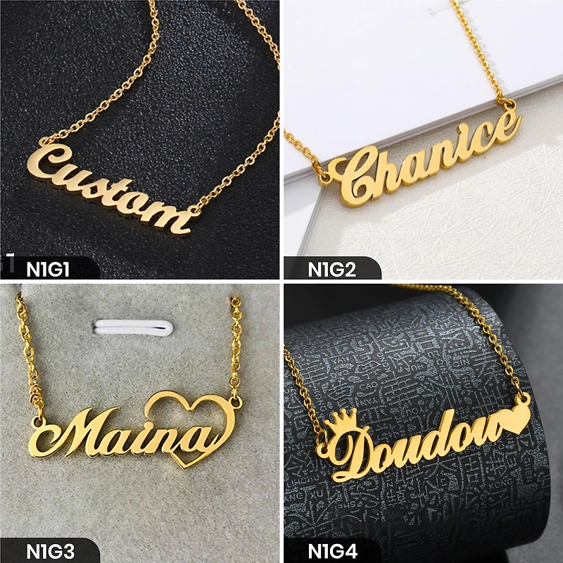 Personalized Single Word Necklace