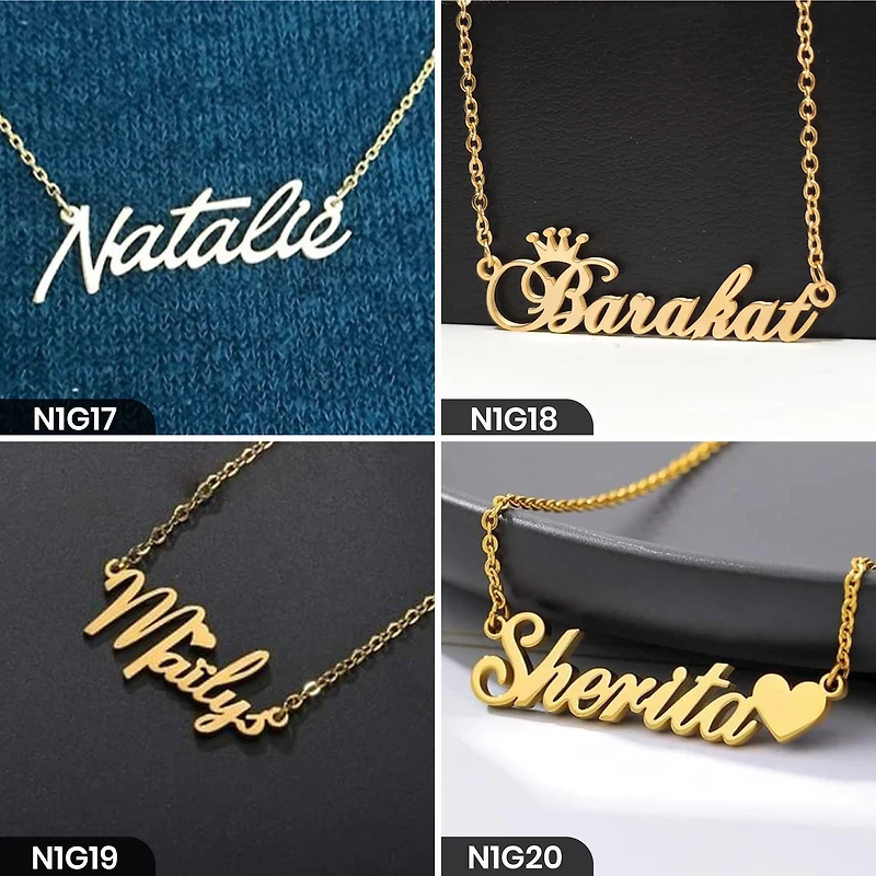 Personalized Single Word Necklace
