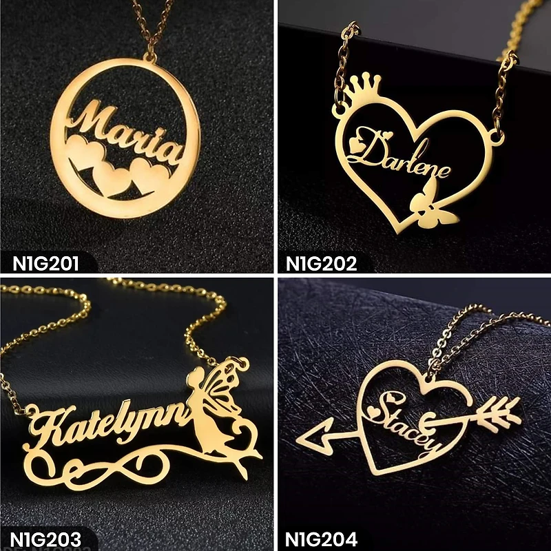 Personalized Single Word Necklace