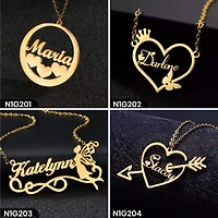 Personalized Single Word Necklace