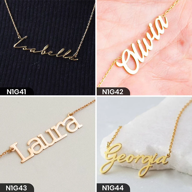 Personalized Single Word Necklace