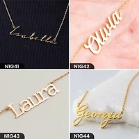Personalized Single Word Necklace