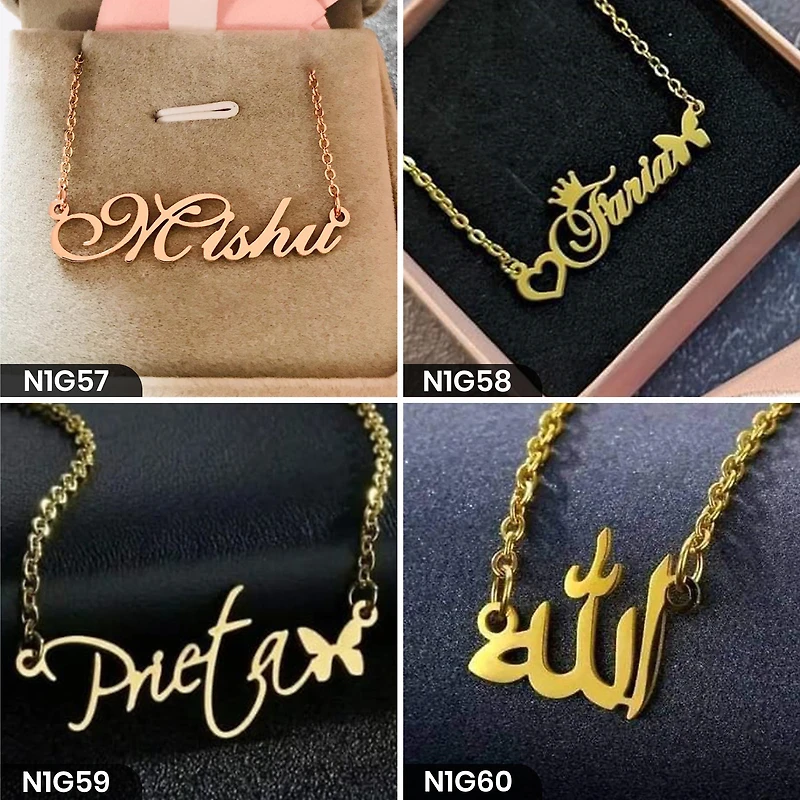 Personalized Single Word Necklace
